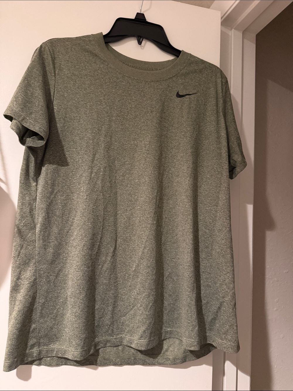 Nike Olive Green Heather Short-Sleeve Athletic Tee